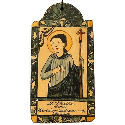St. Martha Retablo Ornament-#1 Ranked New Mexico Salsa & Chile Powder | Made in New Mexico