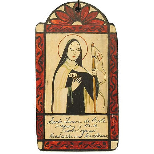 St. Teresa de Avila Retablo Ornament-#1 Ranked New Mexico Salsa & Chile Powder | Made in New Mexico