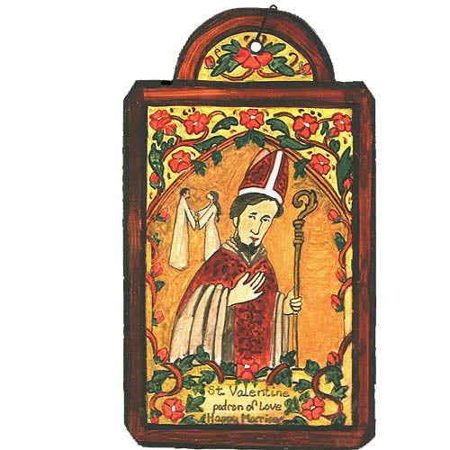 St. Valentine Retablo Ornament-#1 Ranked New Mexico Salsa & Chile Powder | Made in New Mexico