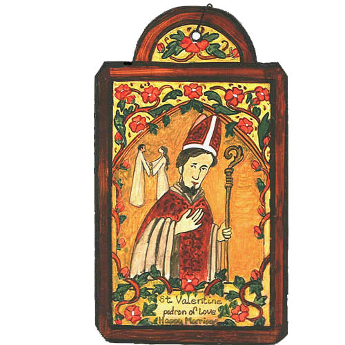 St. Valentine Retablo Wall Hanging-#1 Ranked New Mexico Salsa &amp; Chile Powder | Made in New Mexico