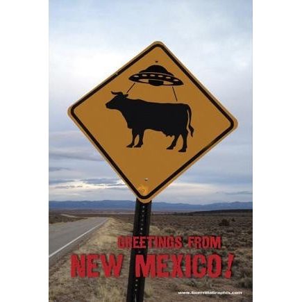 UFO Cow Crossing Coffee Mug-#1 Ranked New Mexico Salsa & Chile Powder | Made in New Mexico