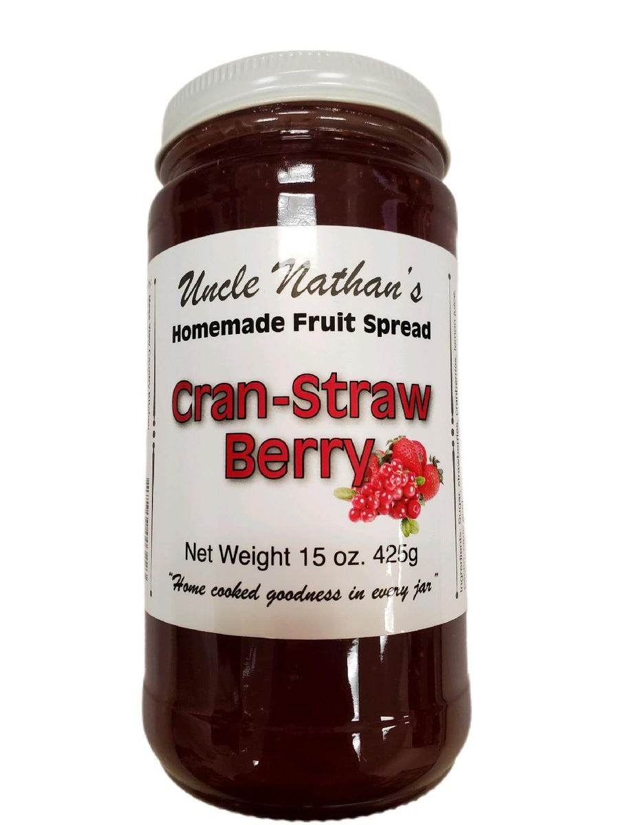Uncle Nathan's Cran-Strawberry Fruit Spread-#1 Ranked New Mexico Salsa &amp; Chile Powder | Made in New Mexico