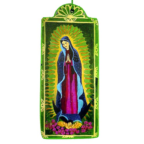 Virgin de Guadalupe Retablo Ornament-#1 Ranked New Mexico Salsa &amp; Chile Powder | Made in New Mexico