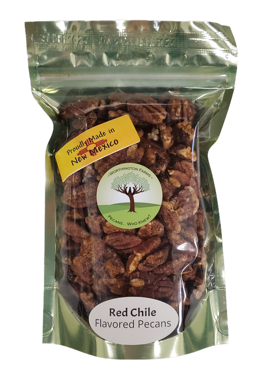 Pecanas con sabor a chile rojo de Worthington Farms, 6 oz