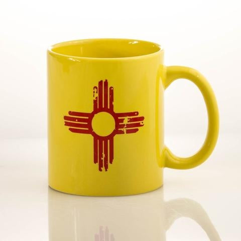 Yellow Zia Mug-#1 Ranked New Mexico Salsa & Chile Powder | Made in New Mexico