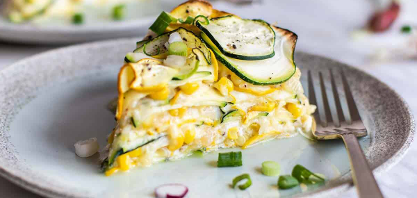 Zucchini, Corn and Green Chile Pie