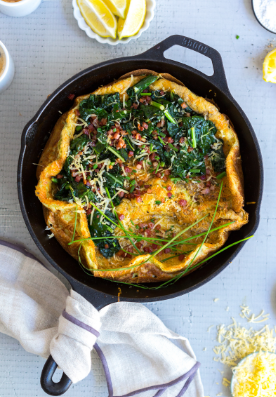 Green Chile and Bacon Dutch Baby