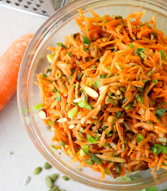 Green Chile Honey Mustard Carrot Salad