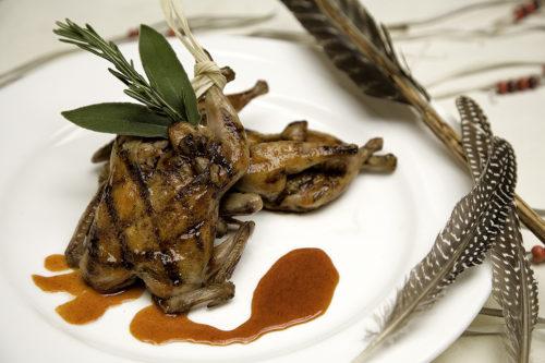 Marinated Grilled Quail with Red Chile Honey Glaze!