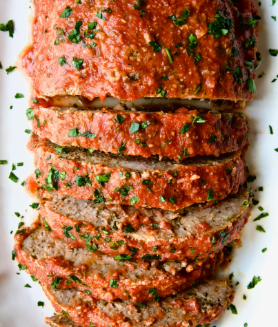 Green Chile Meatloaf with Red Chile Glaze
