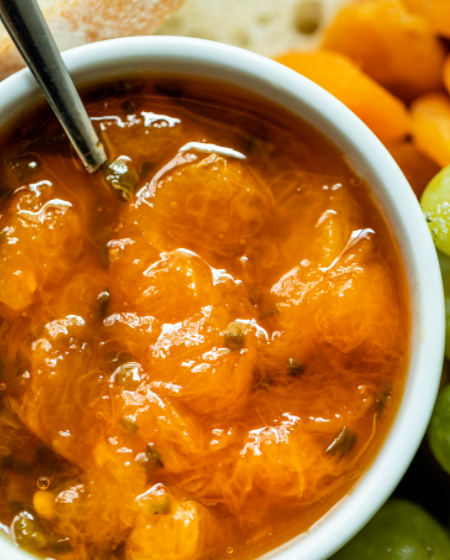 Peach and Green Chile Jam