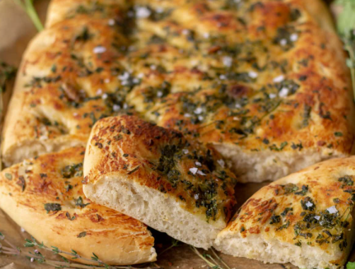 Green Chile Foccacia Bread