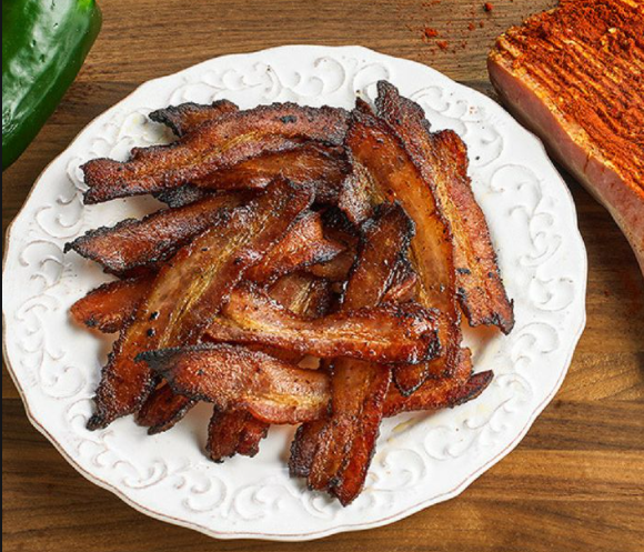 Hatch Green Chile Glazed Bacon