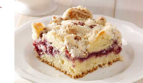 Coffee Cake with Raspberry Lavender Jam
