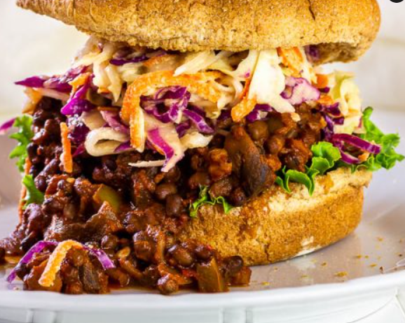 Hatch Red Chile Sloppy Joes with Salsa Verde Slaw