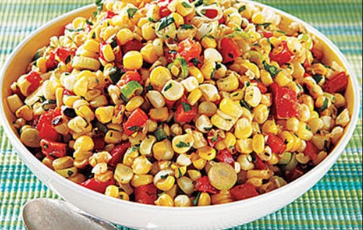 Roasted Corn and Green Chile Summer Salad