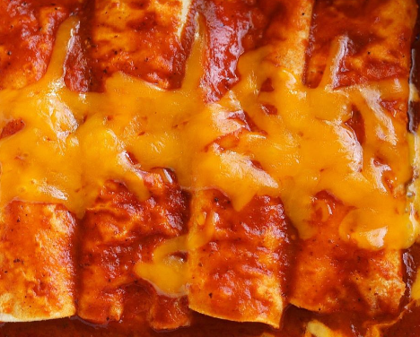 Hatch Red Chile Enchiladas