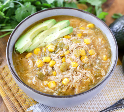 Green Chile, Chicken and Rice Soup