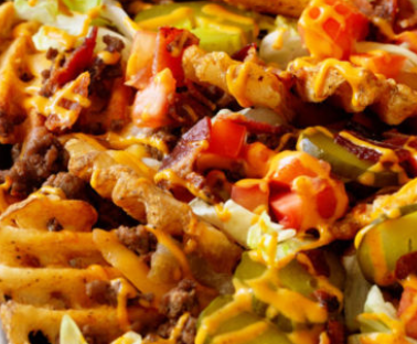 Green Chile Cheeseburger Loaded Fries
