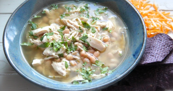 Chile Chicken Verde with White Beans