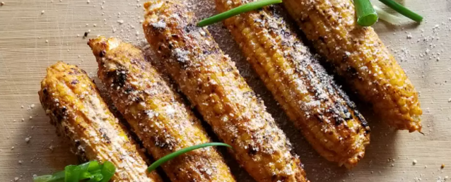 Mexican Corn with Green Chile Honey Butter