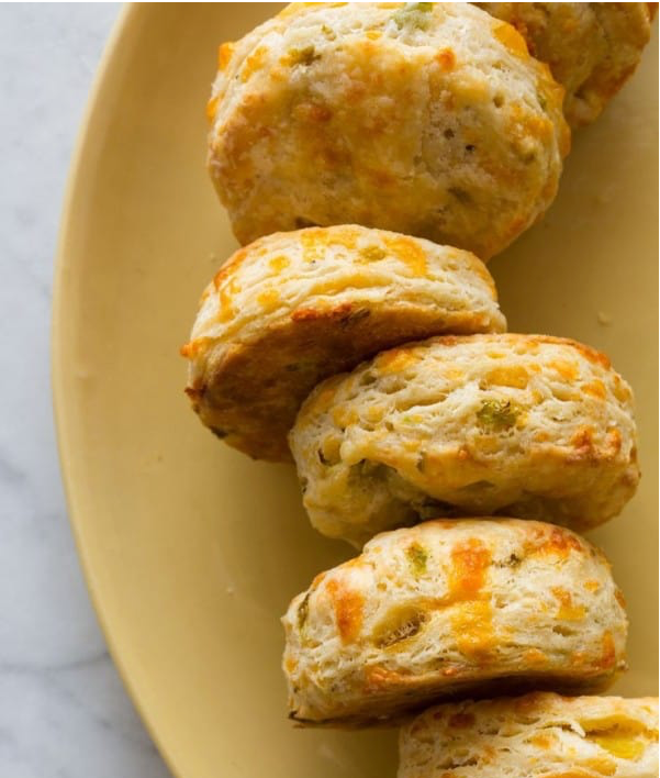 Green Chile and Cheddar Biscuits