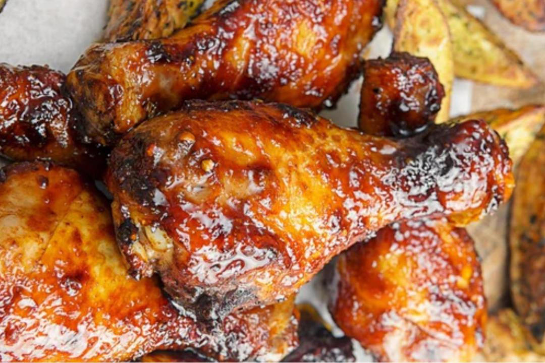 Sticky Ancho Honey Chicken Legs