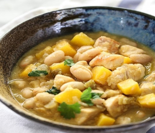 Butternut Squash, White Bean and Green Chile Chili