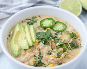Creamy Chicken and Green Chile Soup