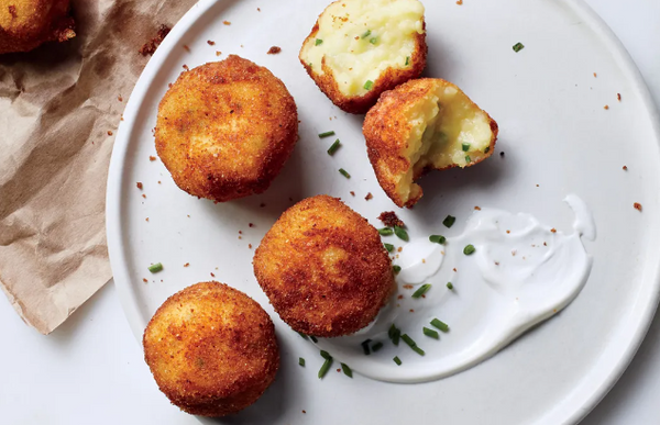 Potato Croquettes with Green Chile Dip