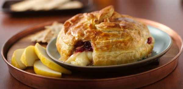Baked Brie with Raspberries and Green Chile