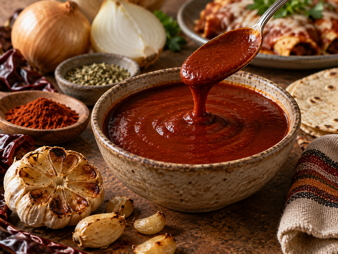 Roasted Garlic Chimayo Red Chile Sauce