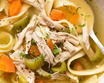 Chicken Noodle and Green Chile Soup