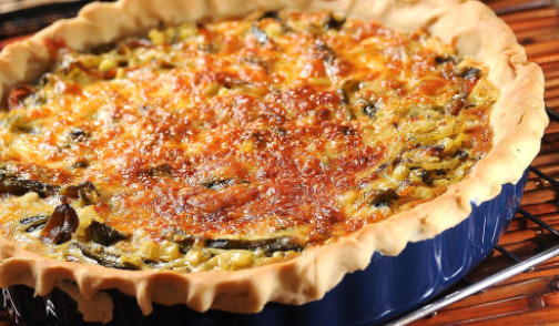 Elote and Hatch Green Chile Quiche