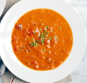 Roasted Tomato and Green Chile Soup