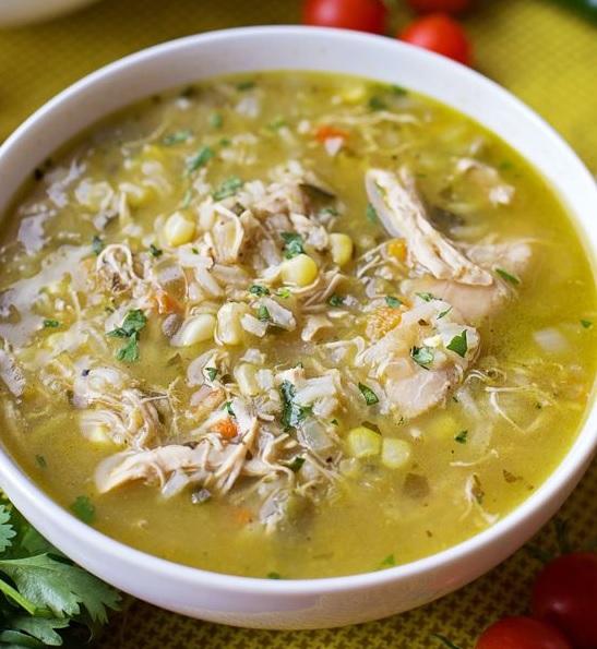 A simple, quick & easy Green Chile Chicken Stew Recipe!