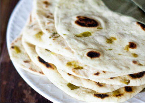 Roasted Hatch Green Chile Tortillas