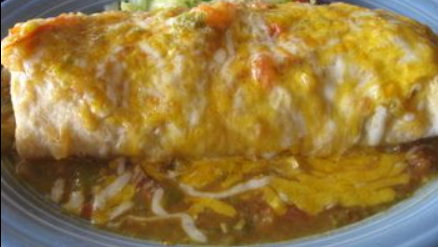 Hatch Green Chile Smothered Burritos