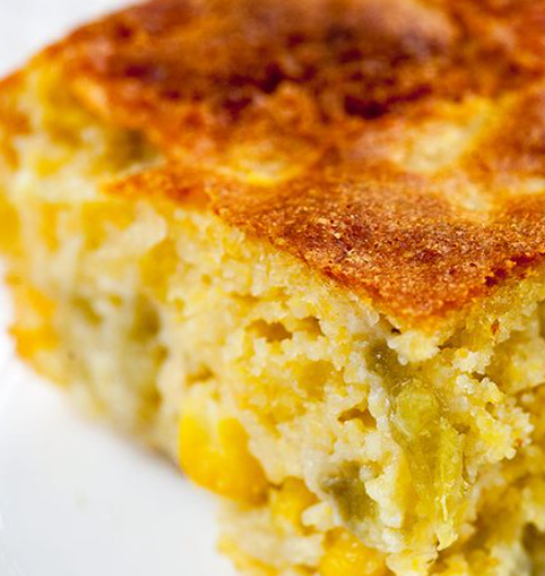 BEST HATCH GREEN CHILE CORNBREAD WITH CHEESE RECIPE