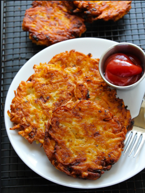 Cheesy Hatch Green Chile Hashbrowns