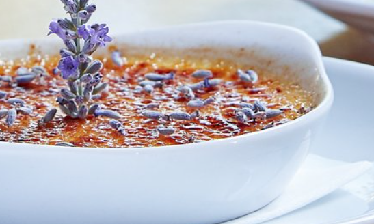 BEST CREME BRULEE RECIPE WITH LAVENDER GARNISH