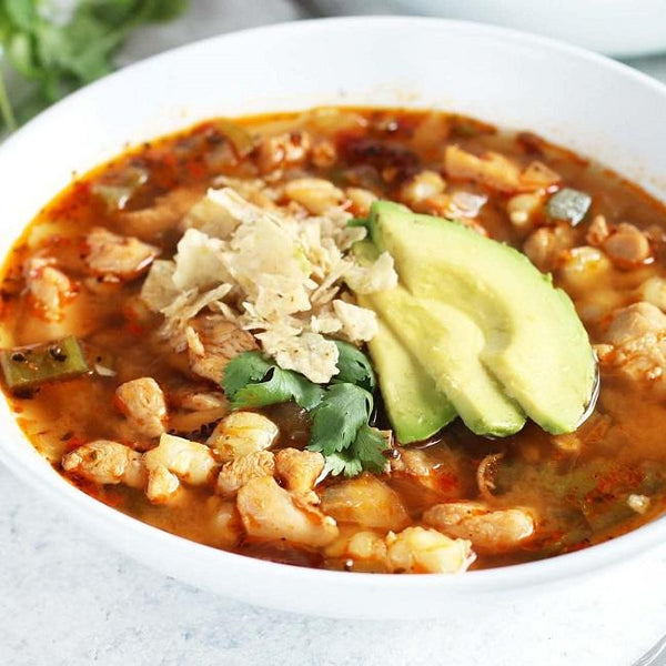 New Mexican Red Chile Posole with Pork