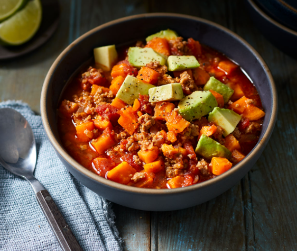 Turkey Chili with Sweet Potato and Green Chile