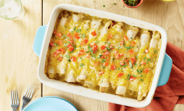 Turkey Enchiladas with Butternut Squash and Green Chile