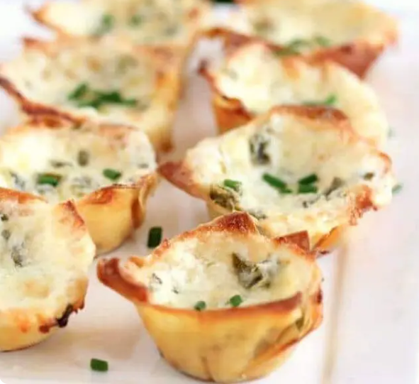 Hatch Green Chile & Cheese Wonton Cups