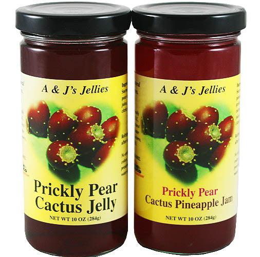 A and J's Prickly Pear Jellies: Prickly Pear Cactus Jelly-#1 Ranked New Mexico Salsa &amp; Chile Powder | Made in New Mexico