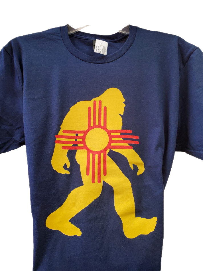 Bigfoot Zia T Shirt-#1 Ranked New Mexico Salsa &amp; Chile Powder | Made in New Mexico
