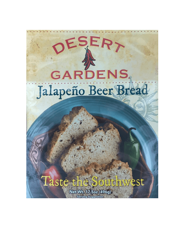 Desert Gardens Jalapeno Beer Bread-#1 Ranked New Mexico Salsa &amp; Chile Powder | Made in New Mexico