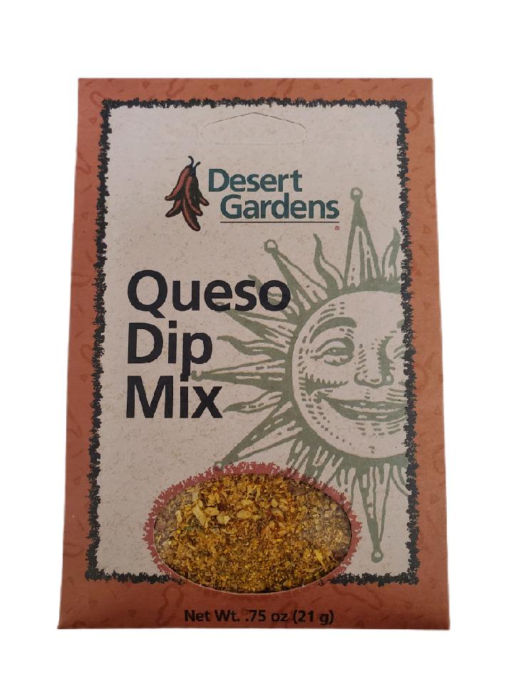 Desert Gardens Queso Dip Mix-#1 Ranked New Mexico Salsa &amp; Chile Powder | Made in New Mexico