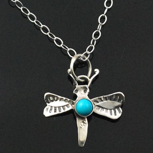 Dragonfly Turquoise Pendant Necklace-#1 Ranked New Mexico Salsa &amp; Chile Powder | Made in New Mexico